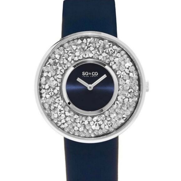 So & Co Crystal Studded Filled Quartz Watch